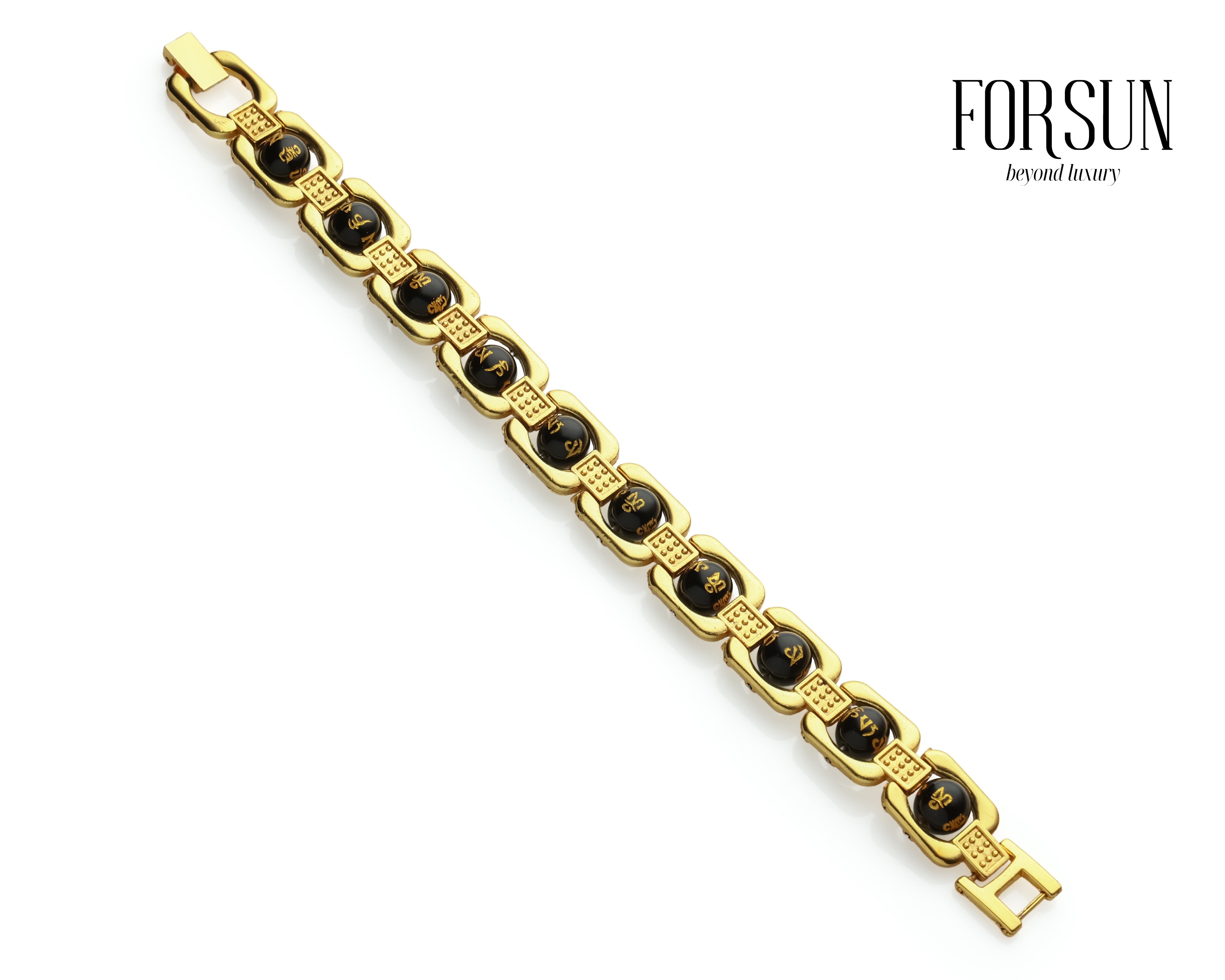 Gold Plated Om Mani Bracelet