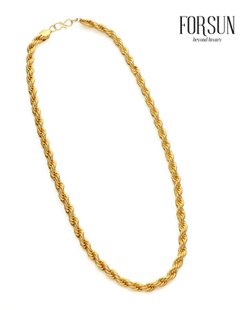 Memoir Genuine Brass Alloy Micron Goldplated Heavy Chain necklace for Men