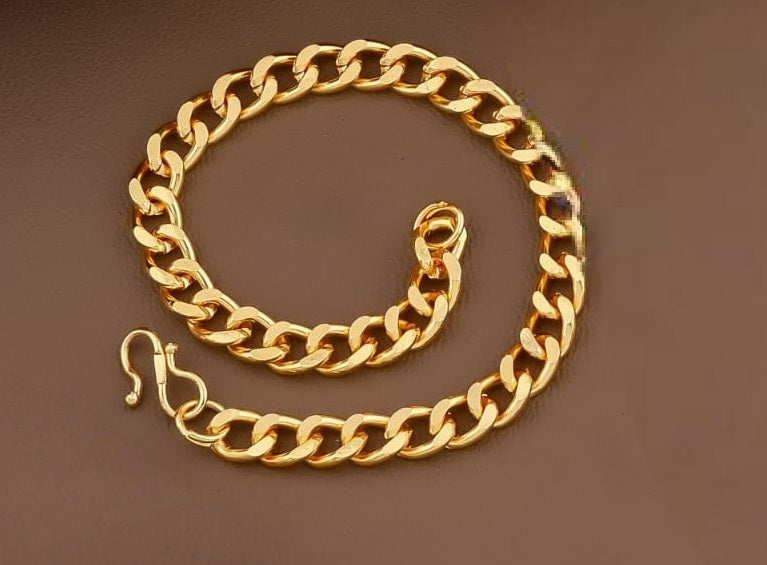 Combo of Mens Golden Watch + 2 Chain + Bracelet + Ring