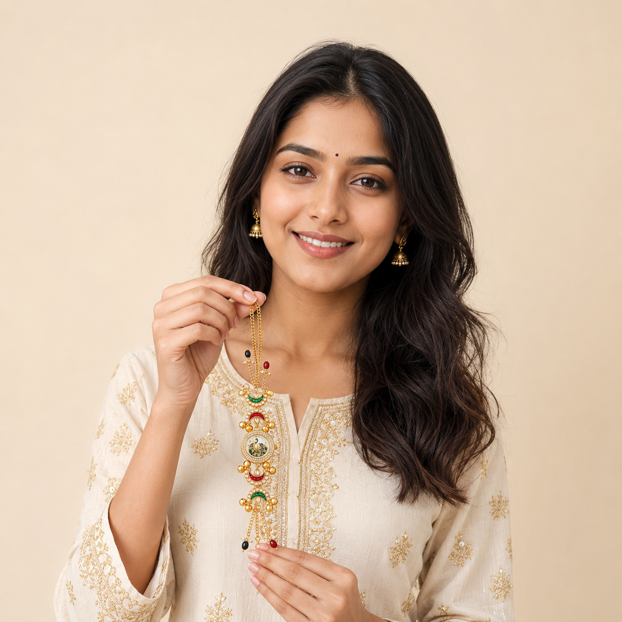 Kashmiri Kundan Watch