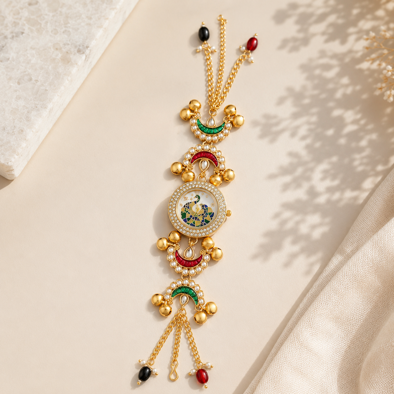 Kashmiri Kundan Watch